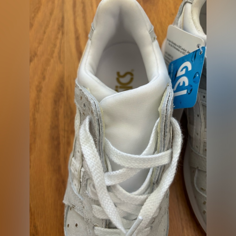 ASICS Gel lyte III Sneaker Women’s 6 1/2 White Gray Gold Splash Shoe New No Box - Picture 4 of 6